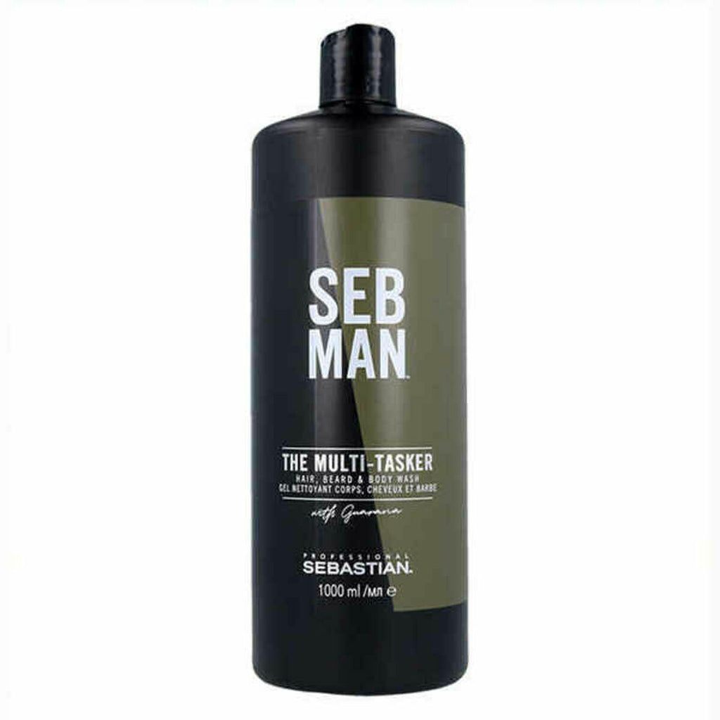 Image principale de 3-in-1 Gel, shampooing et après-shampooing Seb Man The Multitasker Cheveux Barbe 1 L