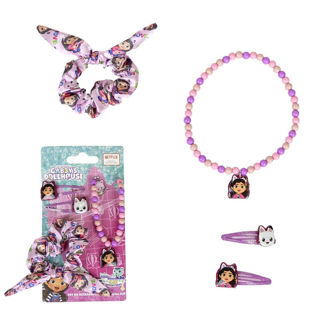Image principale de Accessoires pour les Cheveux Gabby's Dollhouse 4 Pièces Rose