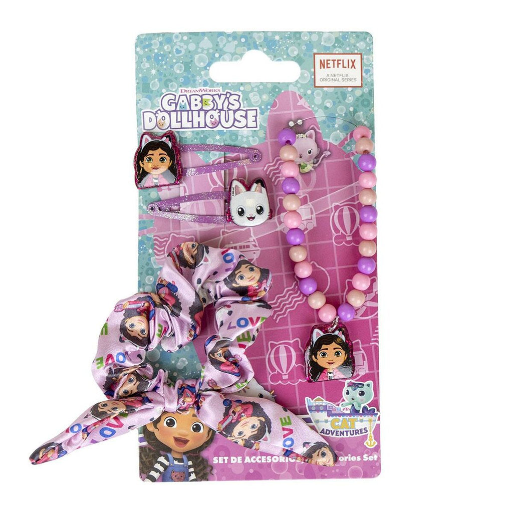 Image principale de Accessoires pour les Cheveux Gabby's Dollhouse Rose 4 Pièces