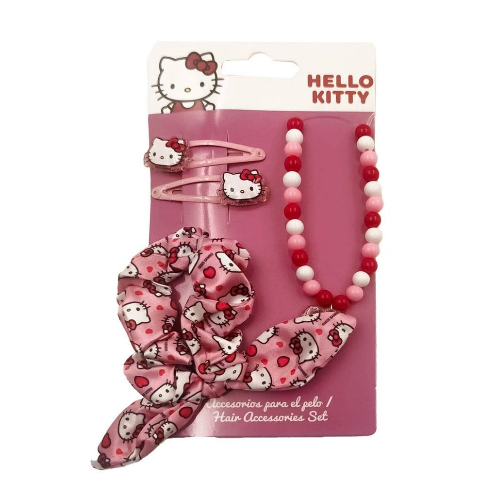 Image principale de Accessoires pour les Cheveux Hello Kitty Rose 4 Pièces