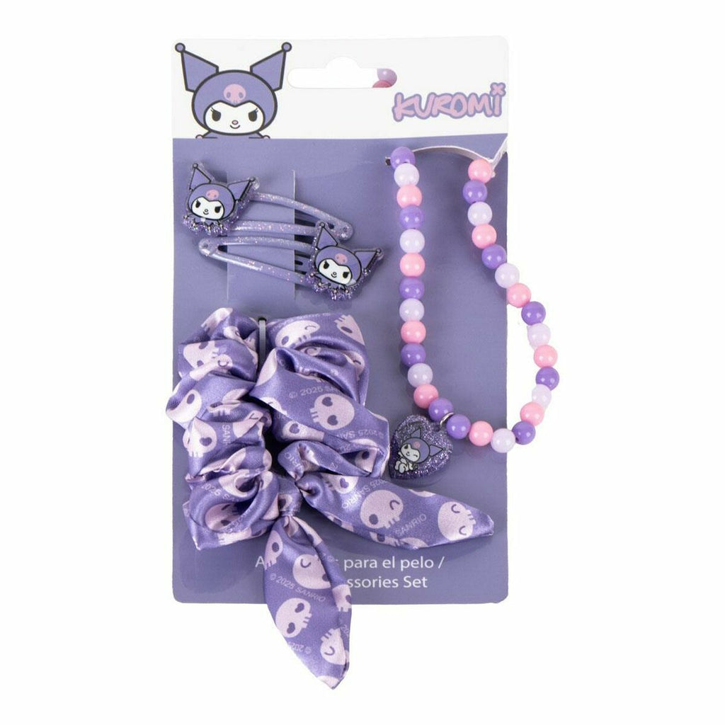 Image principale de Accessoires pour les Cheveux Hello Kitty Violet 4 Pièces